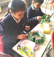 Std. III : Wreath Making Activity